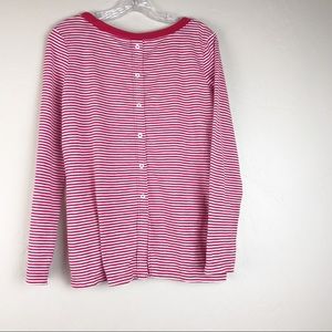 Splendid Cerine Red & White Striped Top sz Lg